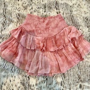 Mustard Seed Blush A-Line Ruffled Skort